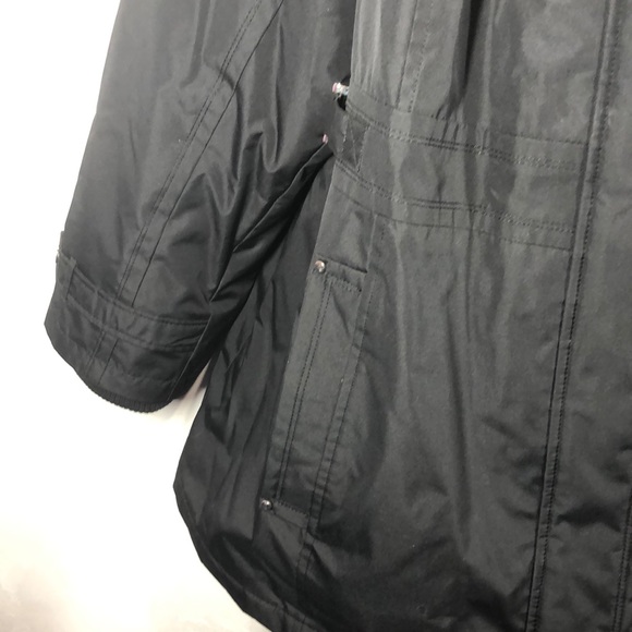 INTL Details black winter hooded jacket size 1X - Picture 7 of 13